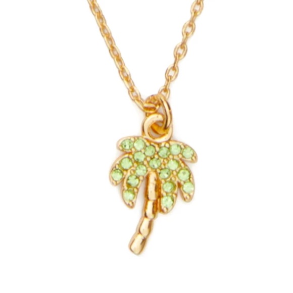 $68 Kate Spade California Dreaming Pave Mini Palm Tree Pendant Necklace - Picture 10 of 10